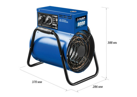 Тепловая пушка Зубр Профессионал электрическая ЗТП-9