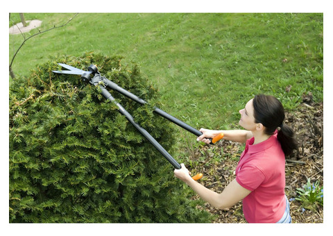 Ножницы для травы Fiskars Servo-System GS46 113690 удлиненные