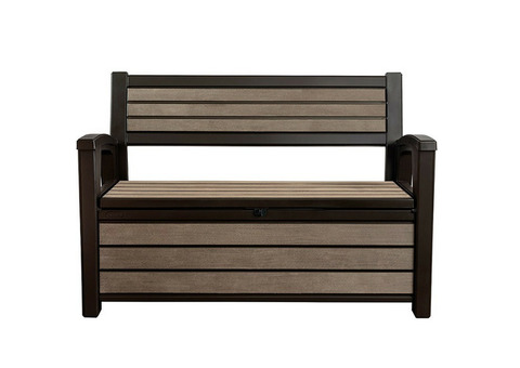 Скамья-сундук из пластика Keter Hudson Storage Bench 227 л коричневая