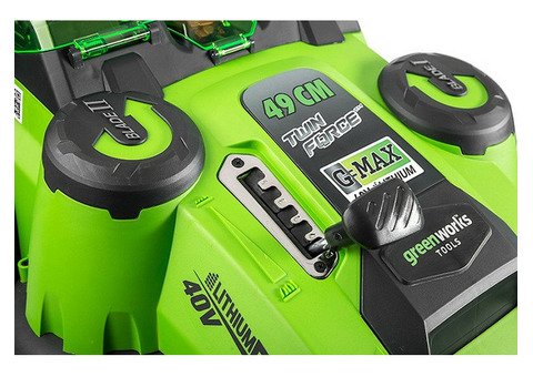 Газонокосилка аккумуляторная Greenworks G-MAX 40V TwinForce G40LM49DBK3