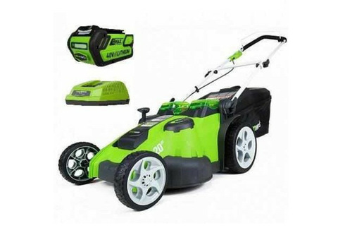 Газонокосилка аккумуляторная Greenworks G-MAX 40V TwinForce G40LM49DBK6