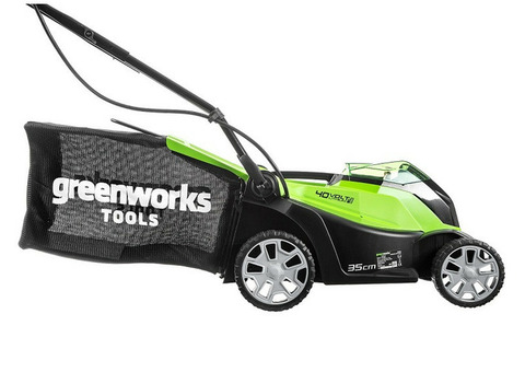 Газонокосилка аккумуляторная Greenworks G40LM35 без аккумулятора и зарядного устройства