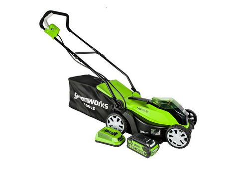 Газонокосилка аккумуляторная Greenworks G40LM35K2