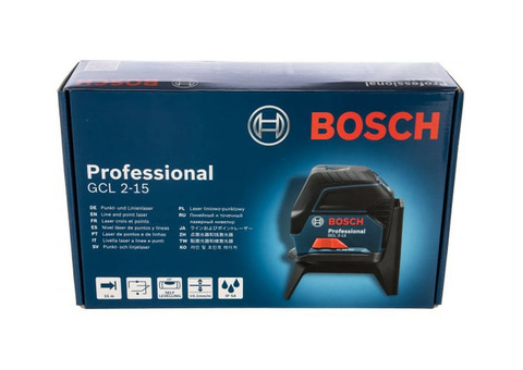 Нивелир лазерный комбинированный Bosch 0601066E00 GCL 2-15 с креплением RM1