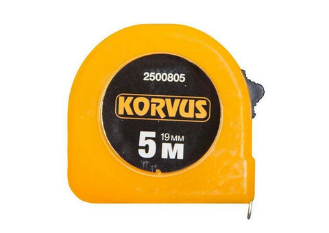 Рулетка Korvus пластиковый корпус 5000x19 мм