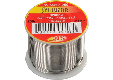 Припой-катушка Светозар SV-55325-250 250 гр