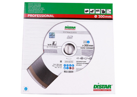 Диск алмазный по керамике Distar 1A1R Hard ceramics 300х32 мм