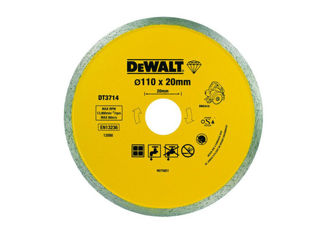 Круг алмазный отрезной DeWalt DT3714 110x20 мм