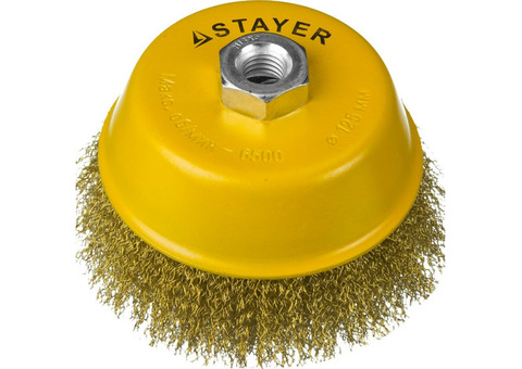 Щетка чашечная для УШМ Stayer Professional 35125-125 125 мм М14