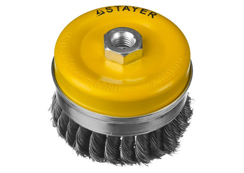 Щетка чашечная для УШМ Stayer Professional 35137-100 усиленная 100 мм М14