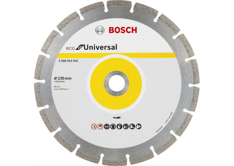 Диск алмазный отрезной Bosch 2608615039 Eco for Universal Turbo 230х22,2 мм