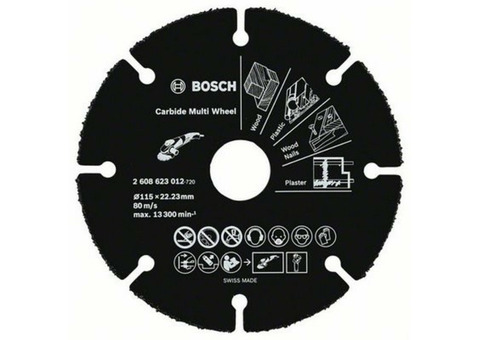 Диск отрезной универсальный Bosch 2608623012 115х22,2 мм