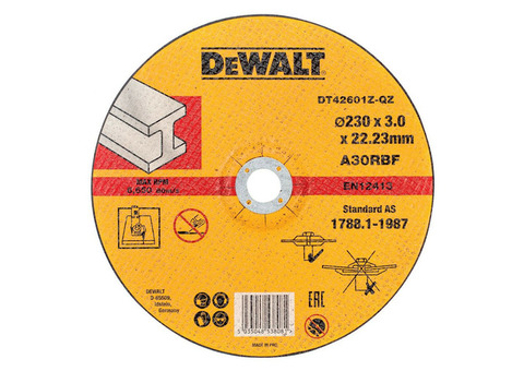 Круг отрезной по металлу DeWalt Industrial DT42601Z 230x22.2х2,8 мм