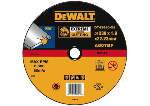 Круг отрезной по металлу DeWalt Extreme DT43640 230x1,6x22,2 мм