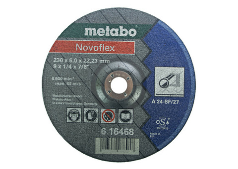 Круг зачистной по металлу Metabo Novoflex 230х6 мм 616468000