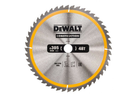 Диск пильный DeWalt Construct DT1959 305х30 мм 48 зубьев