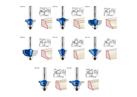 Набор профильных фрез по дереву Зубр Профессионал 28796-H26