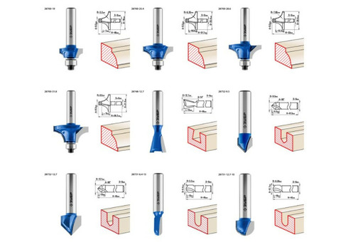 Набор профильных фрез по дереву Зубр Профессионал 28796-H30