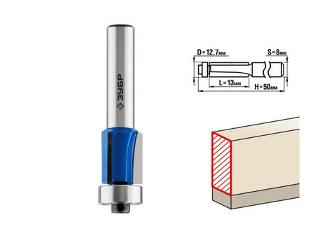 Фреза кромочная Зубр 28728-12.7-13 12,7x13мм