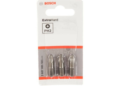 Бита Bosch 2607001511 PH2х25 мм 3 шт