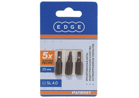 Бита Patriot Edge 818010003 SL 4х25 мм S2 3 шт