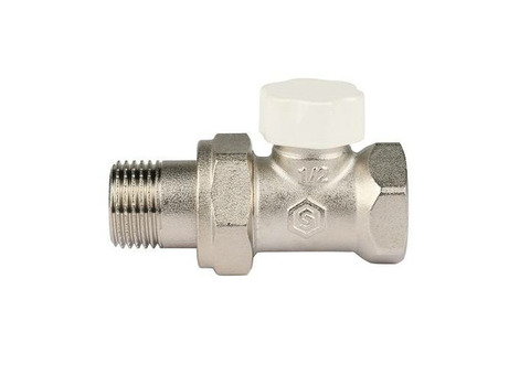 Клапан балансировочный прямой STOUT - 1/2" (ВР/НР-американка, PN10, Tmax 120°C, без самоуплотнения)