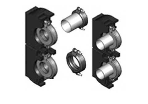 Комплект для перехода Meibes Victaulic - V 150..152 / HZW 100 на плоский фланец Ду125 мм (2 шт)