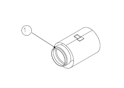 Муфта разъемная для дымохода Protherm D80/125мм, 1 м (для котлов ГЕПАРД 2015, ПАНТЕРА)