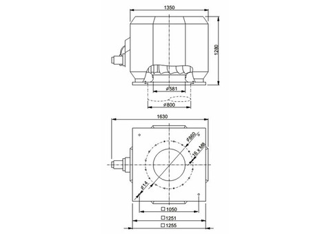 Systemair DVV 800D4-6-XL/F400