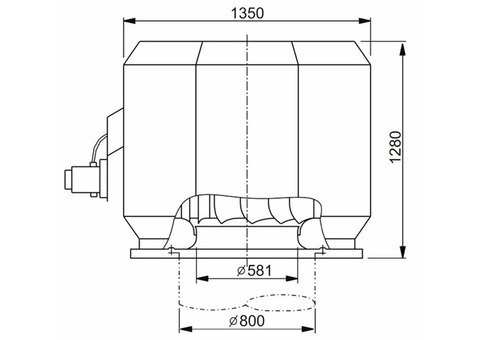 Systemair DVV 800D4-8-XL/F400