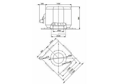 Systemair DVV 630D4-6-XL/F400