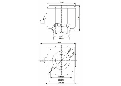 Systemair DVV 800D4-XL/F400