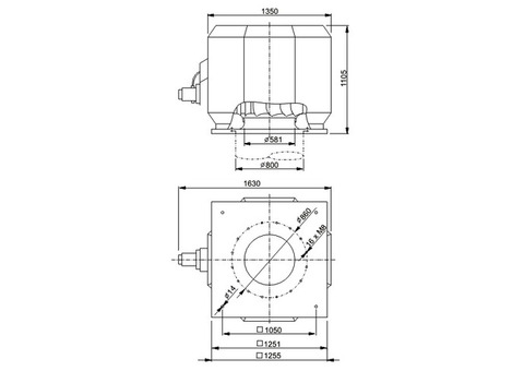 Systemair DVV 800D6-XL/F400