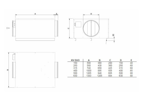 Systemair KV DUO 250 EC