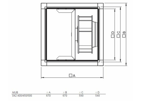 Systemair MUB 042 450EC-K