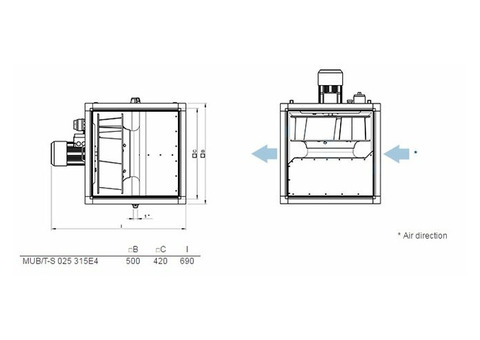 Systemair MUB/T-S 025 315E4