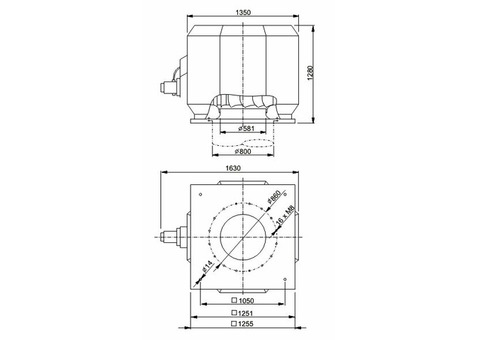 Systemair DVV 800D4-6-XS