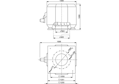 Systemair DVV 800D4-8-XL