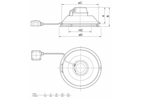 Systemair TFSR 315 M Black