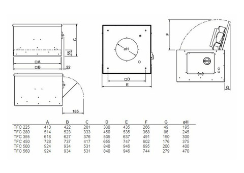 Systemair TFC 225 P Sileo Red