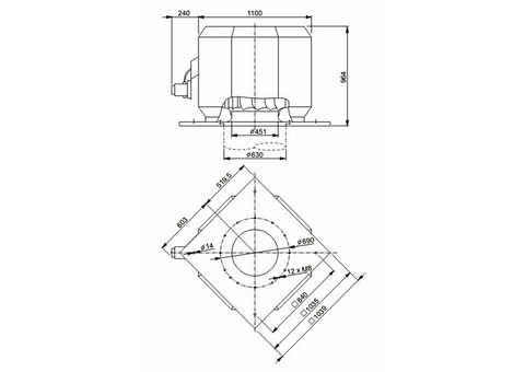 Systemair DDVV 630D4-6-XL