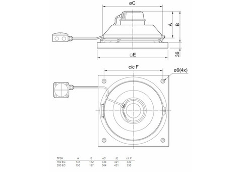 Systemair TFSK 160 EC Sileo Red