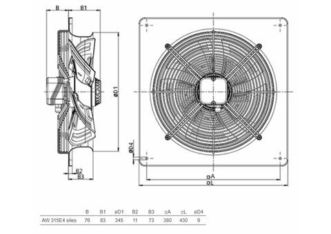 Systemair AW 315E4 SILEO