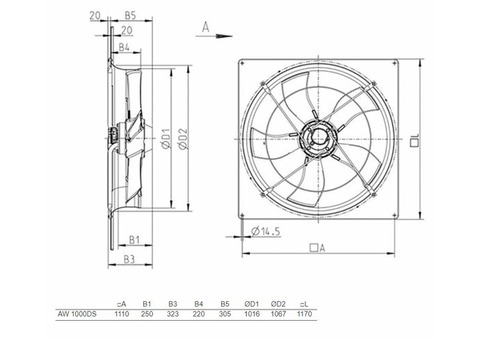 Systemair AW 1000DS sileo