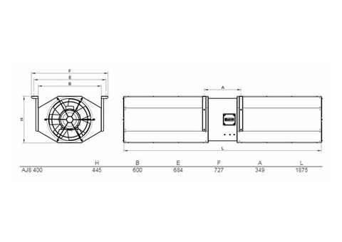 Systemair AJ8 400-2/4-TR