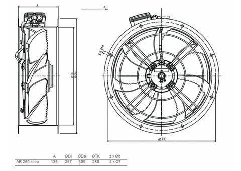 Systemair AR 250E4 SILEO