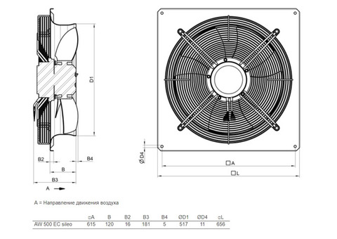 Systemair AW 500 EC sileo