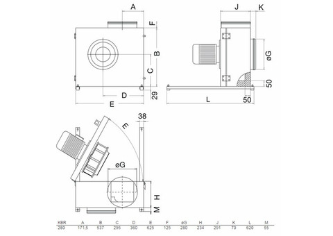 Systemair KBR 280D2-4