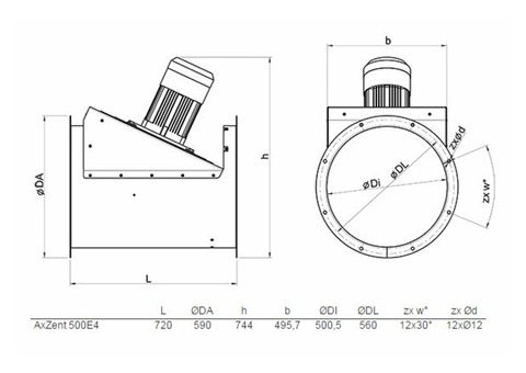 Systemair AxZent 500E4