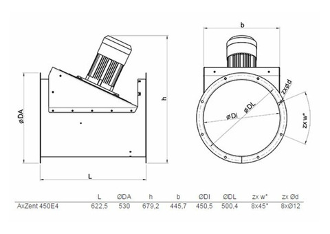 Systemair AxZent 450E4